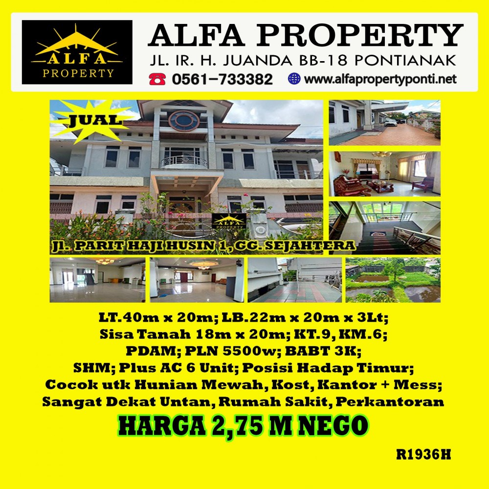 Alfa Property Rumah Gg. Sejahtera Kota Pontianak