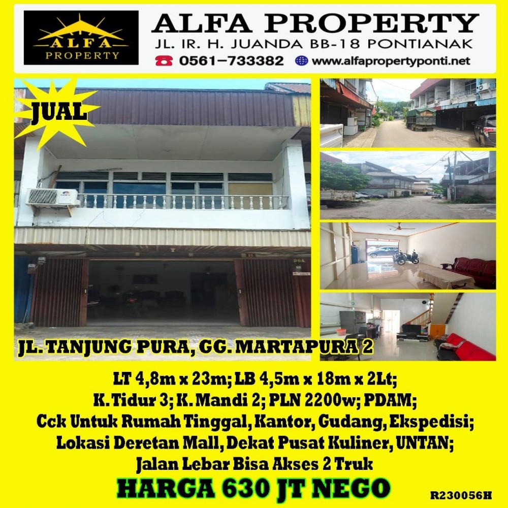 Alfa Property Rumah Gg. Martapura 2 Kota Pontianak