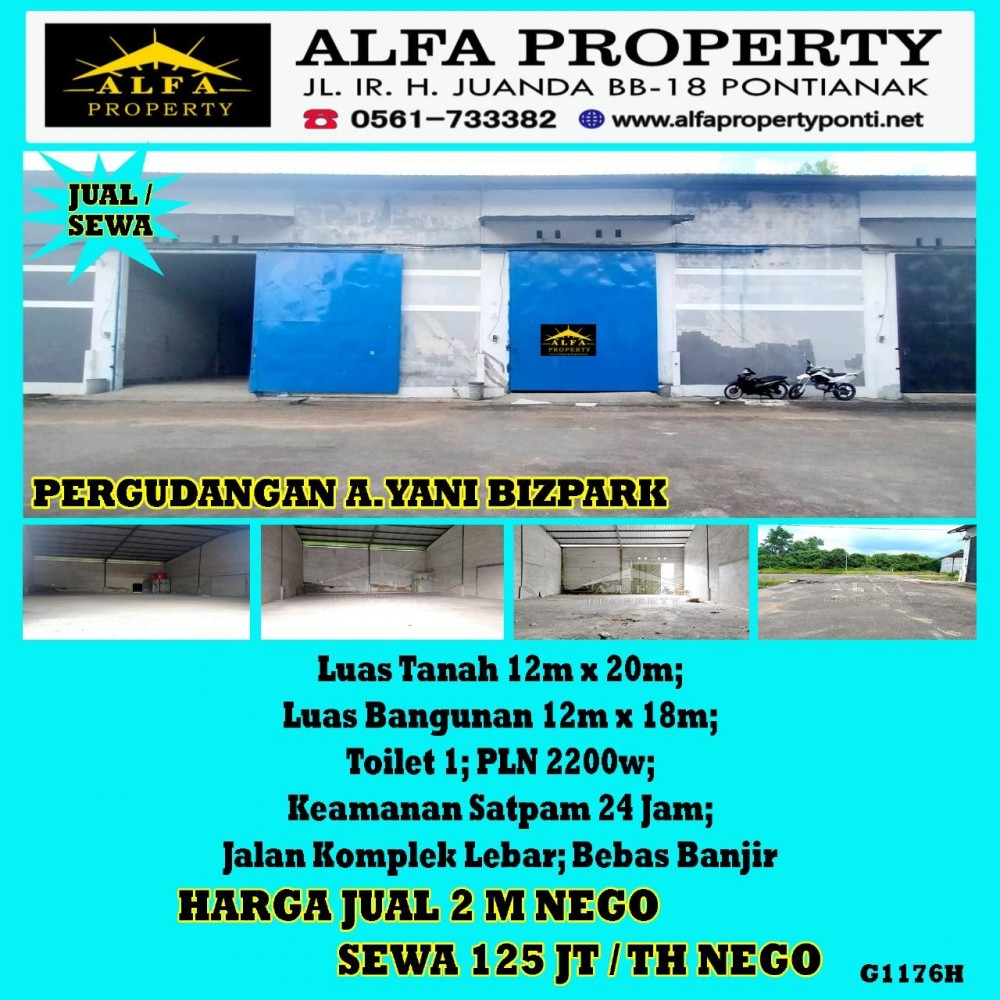 Alfa Property Gudang A. Yani Bizpark Kota Pontianak