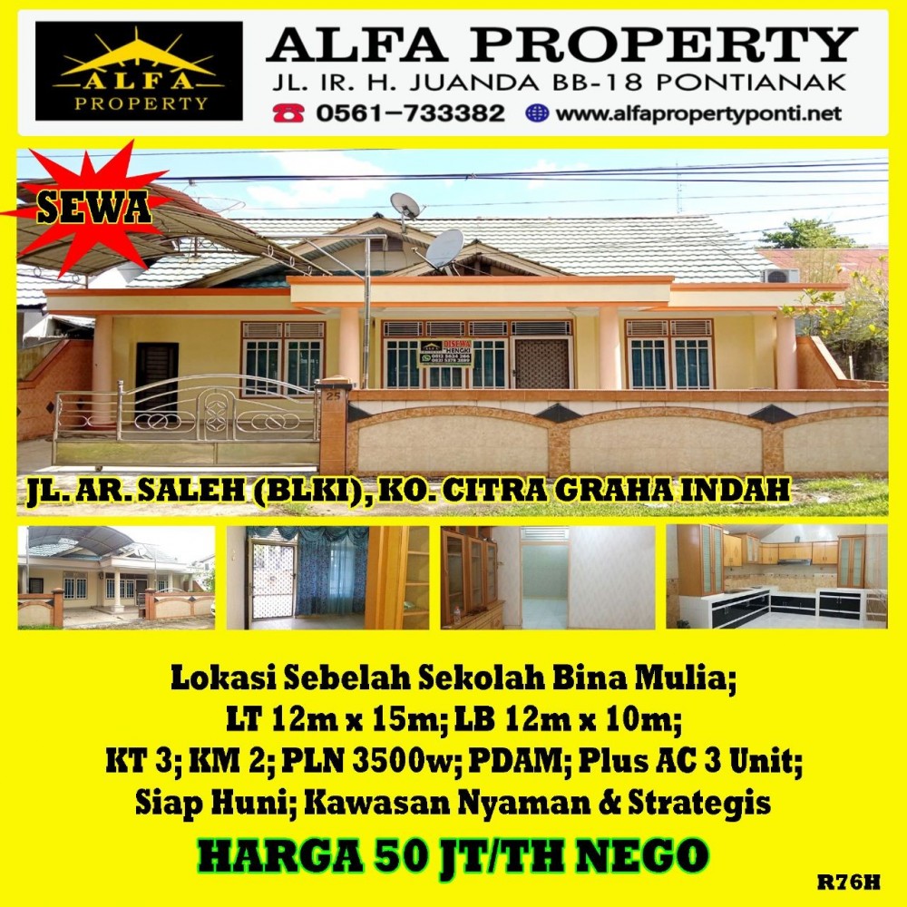 Alfa Property Rumah Citra Graha Indah Kota Pontianak