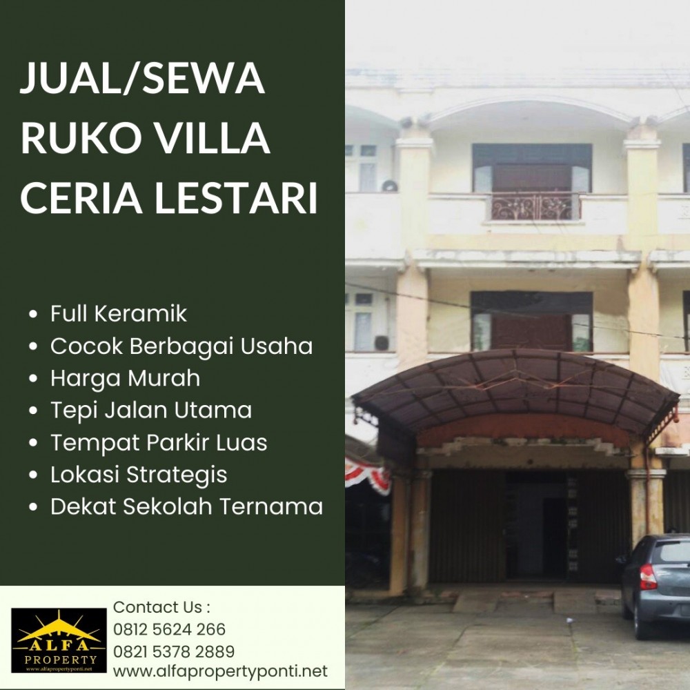 Alfa Property Ruko Villa Ceria Lestari Kota Pontianak