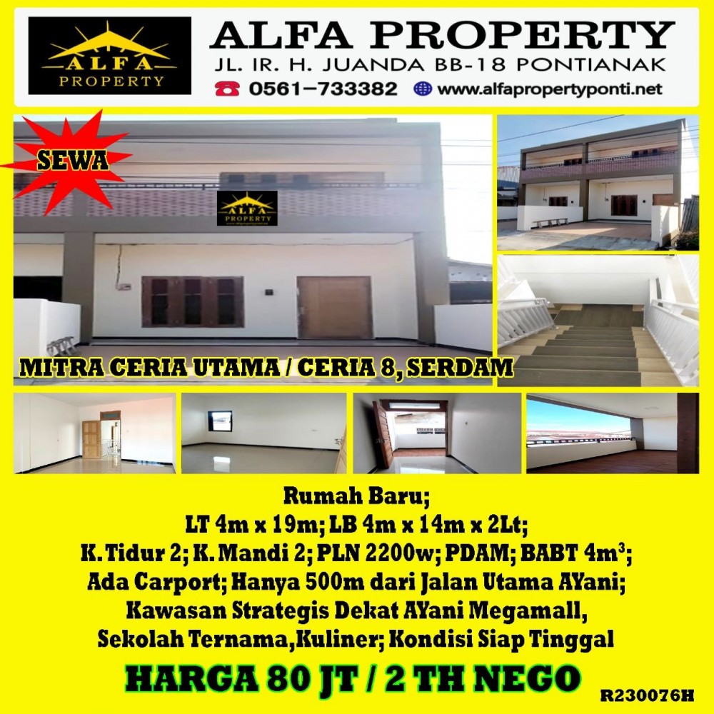 Alfa Property Rumah Mitra Ceria Utama Kota Pontianak
