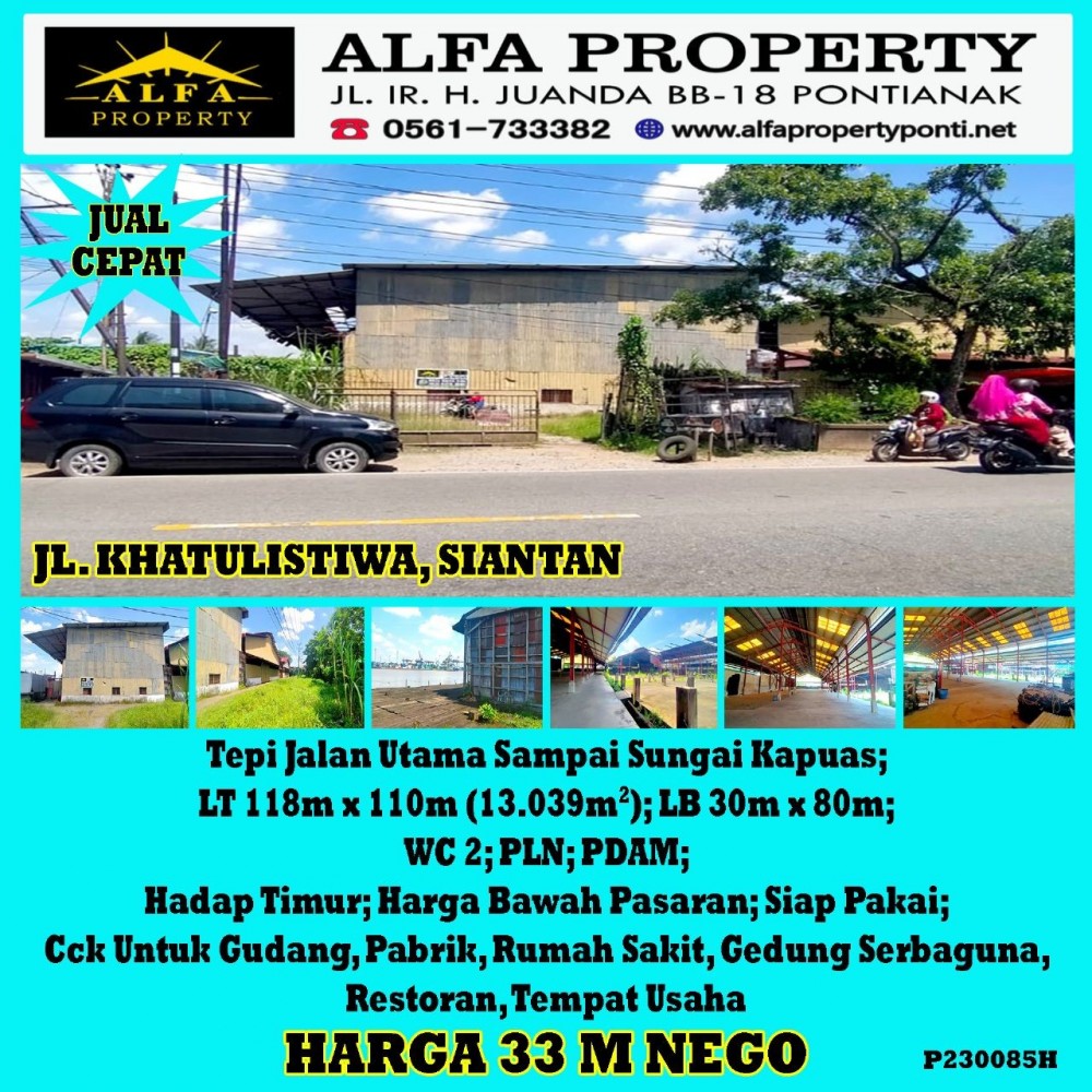 Alfa Property Pabrik Khatulistiwa Siantan Kota Pontianak