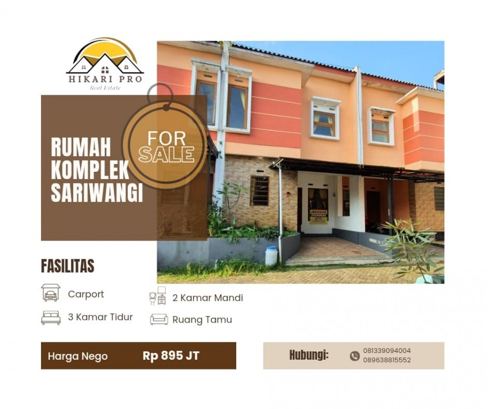Rumah Siap Huni di Bukit Sariwangi dkt ke Ciwaruga, Gerlong, Sarijadi