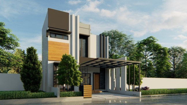 Rumah Dijual Ponorogo, Tipe Aulia 1 Lantai Setengah dengan Mezanin, Desain Modern & Skema Syariah