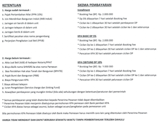 Apartemen Cicilan Sejutaan per Bulan - Riverdale Cibitung