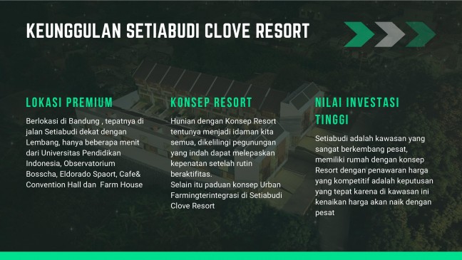 SETIABUDI CLOVE RESORT - Lokasi Strategis Antara Kota Bandung - Lembang