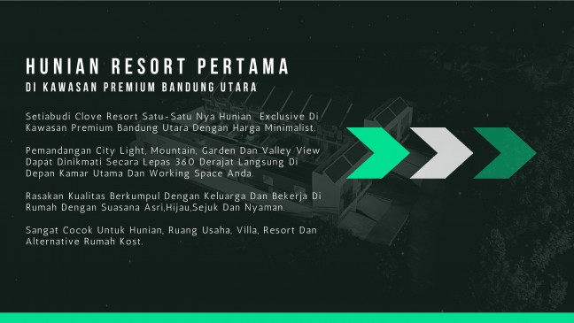 SETIABUDI CLOVE RESORT - Lokasi Strategis Antara Kota Bandung - Lembang