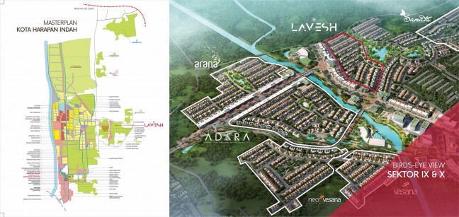 Dijual Rumah di Cluster Lavesh Kota Harapan Indah