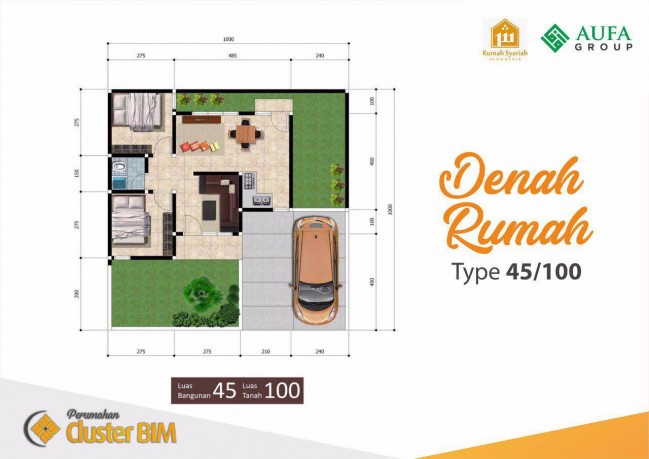Cluster Syariah Exclusive dekat Bandara BIM Padang, Bonus Taman dan Pohon Kurma