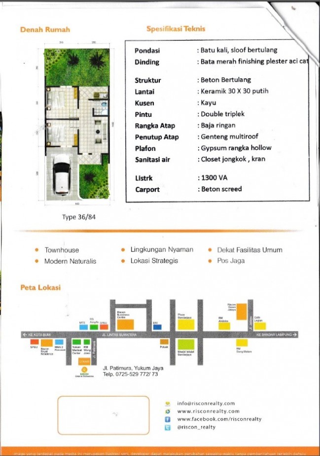 Dijual Rumah di Lampung Tengah, Bersubsidi Lokasi Strategis