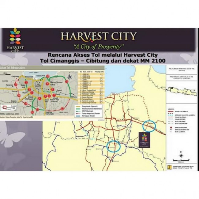 Rumah Dekat Akses TOL  Kota Mandiri Harvest  City 