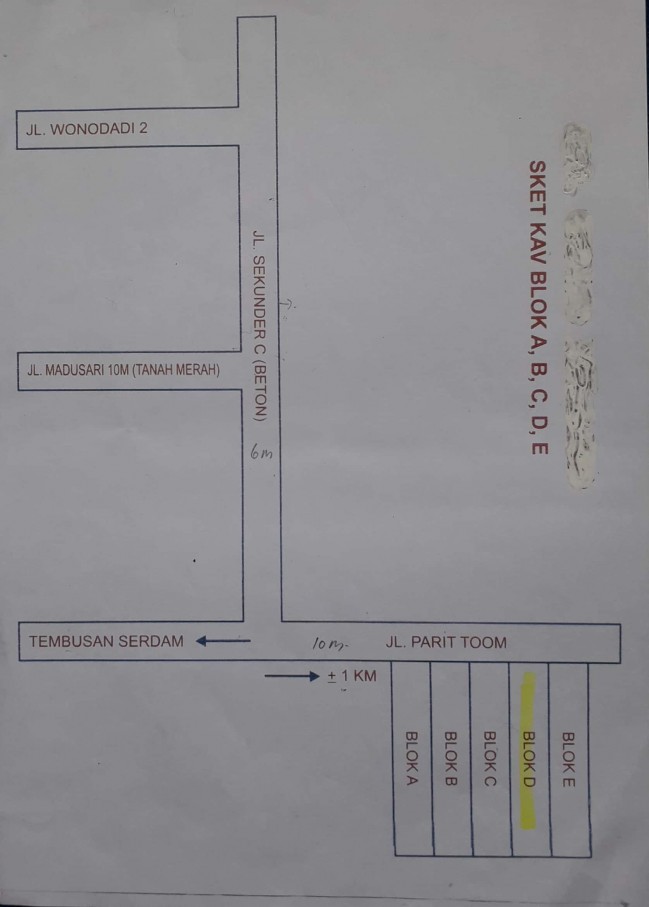 Tanah kavling murah serdam pontianak