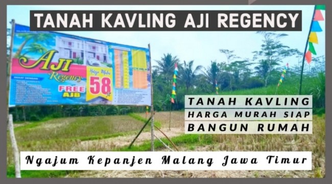 Tanah Kavling Pinggir Jalan Ngajum Kepanjen Malang Bisa Diangsur