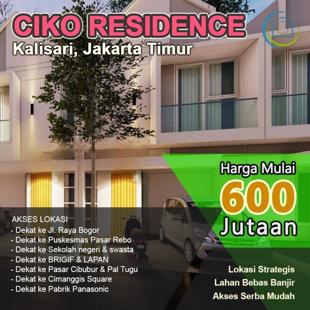 Ciko Residence Rumah 2lantai Kalisari Pasar Rebo Jakarta Timur