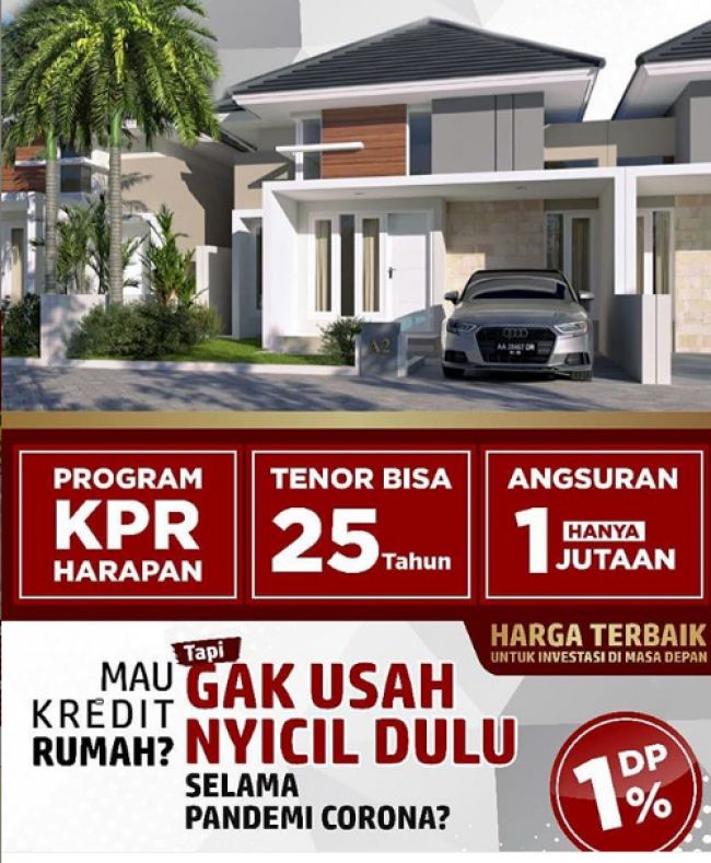 rumah murah mewah minimalis harga 100juta an dipusat kota purworejo