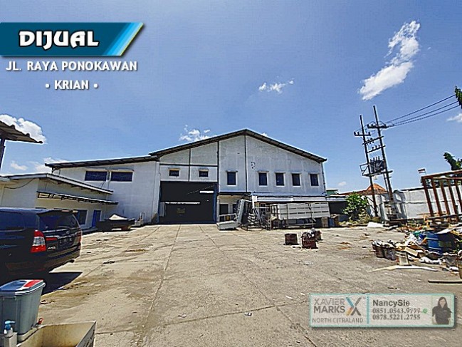 Industrial Buildings Raya Ponokawan, Krian, Sidoarjo - Nol Jalan Raya, Strategis.